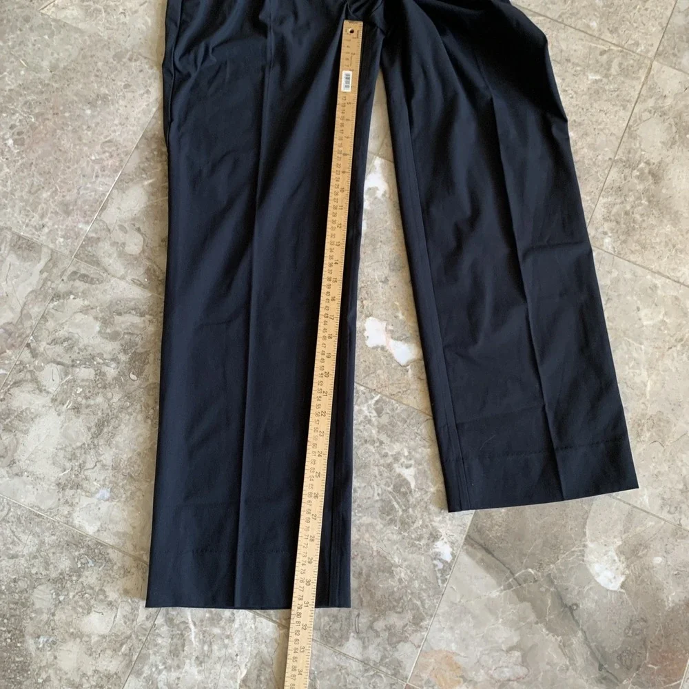 Rhone Womens Commuter Pleated Trouser Pants 6 Black UPF 50+ Anti Odor Work Golf